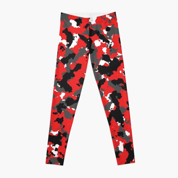 red camo tights