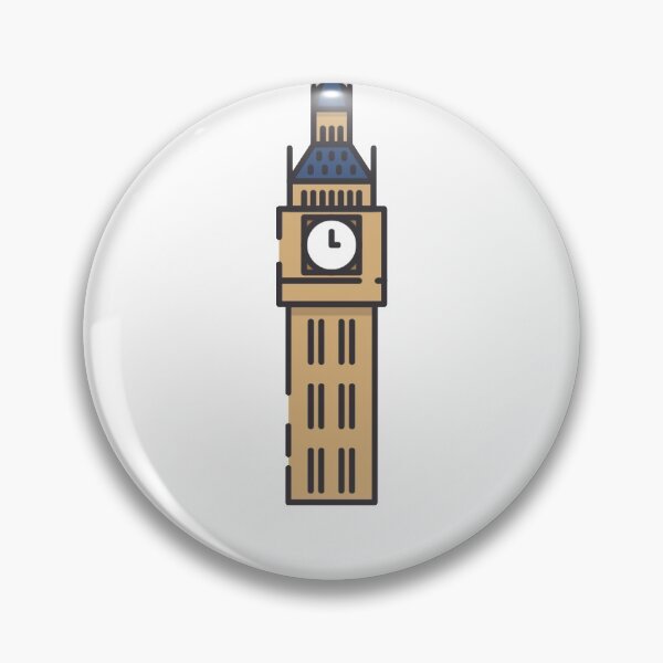 Item preview, Big Ben flat design illustration designed and sold by TheBestOtaku.