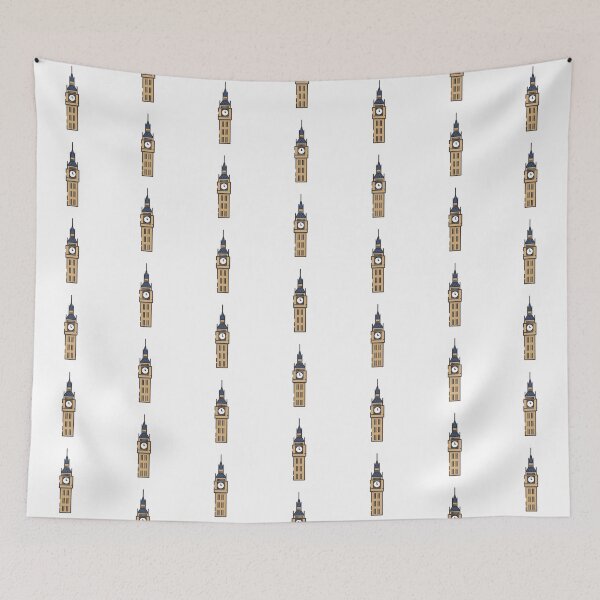 Item preview, Big Ben flat design illustration designed and sold by TheBestOtaku.