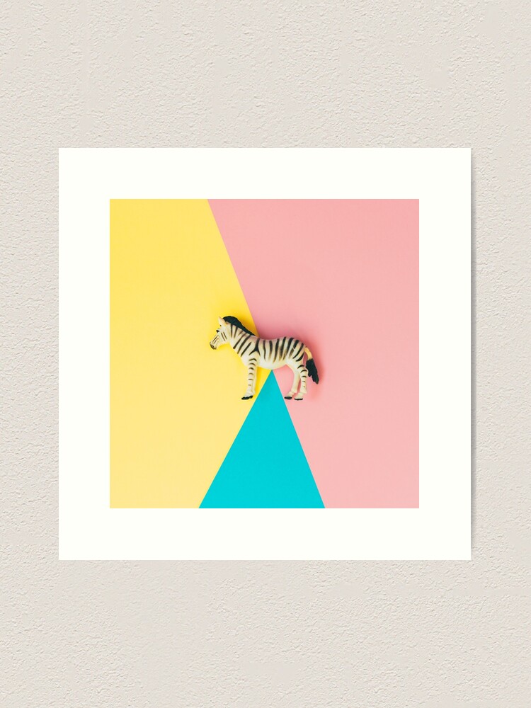 Alternate view of Wild zebra Art Print