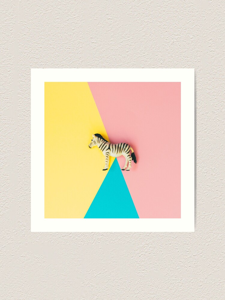 Alternate view of Wild zebra Art Print