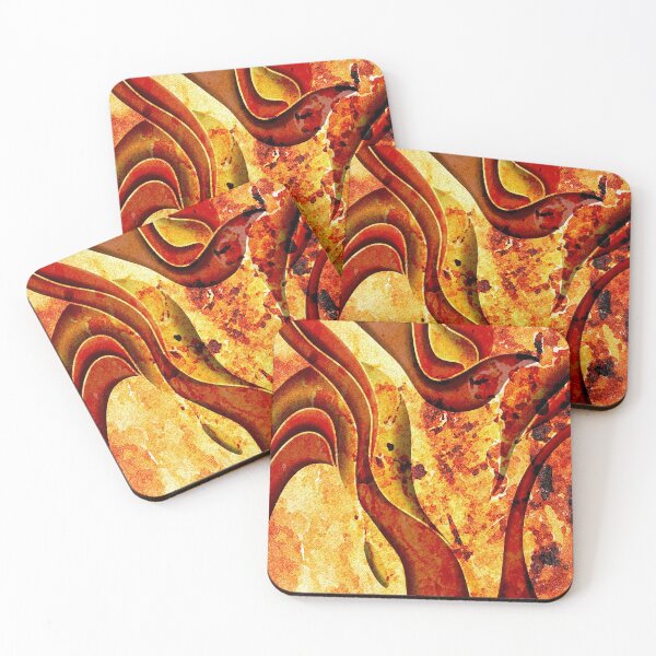 Item preview, Abstract rust red pattern designed and sold by Patricia Piotrak.