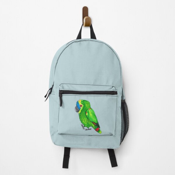 Item preview, Turquoise-fronted amazon watercolor painting designed and sold by Bwiselizzy.