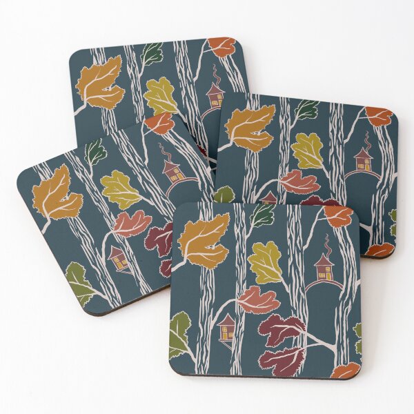 Item preview, Fall Night Treehouse Pattern designed and sold by ELMayer.