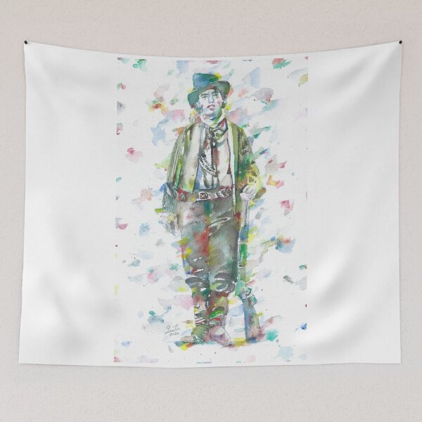 Item preview, BILLY THE KID watercolor portrait designed and sold by lautir.
