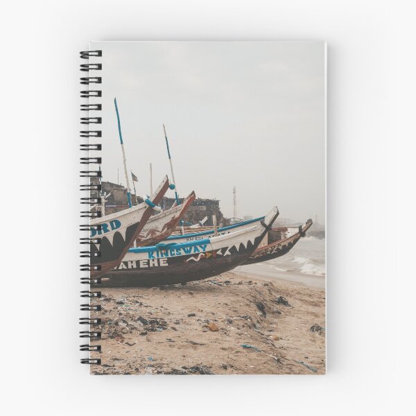 Item preview, Colourfully painted wooden boats in the harbour of Jamestown in Accra, Ghana designed and sold by michieldros.