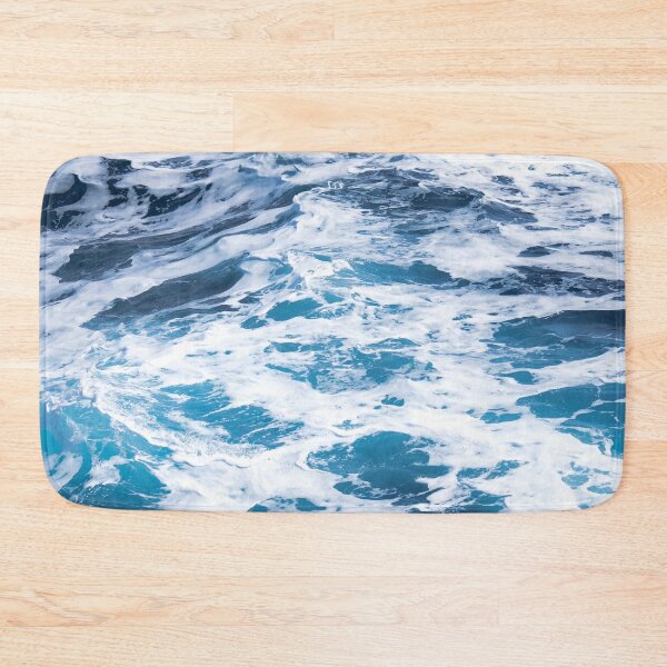 Item preview, Blue and white ocean waves designed and sold by Jenmag.