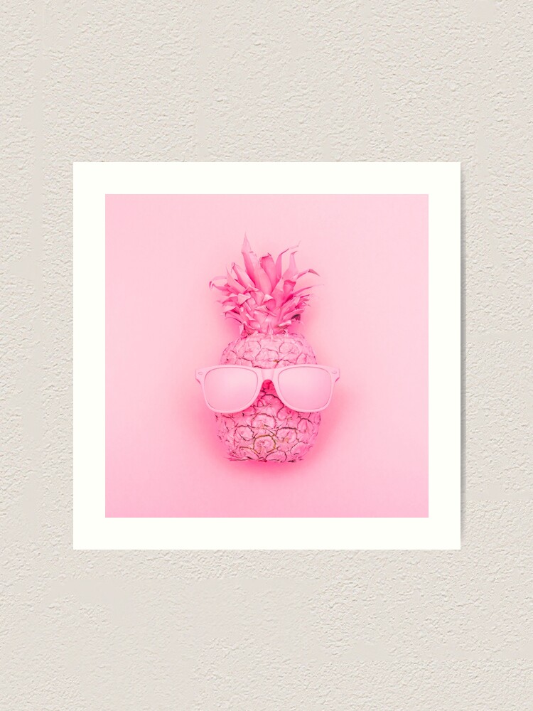 Alternate view of Pink Pineapple Art Print