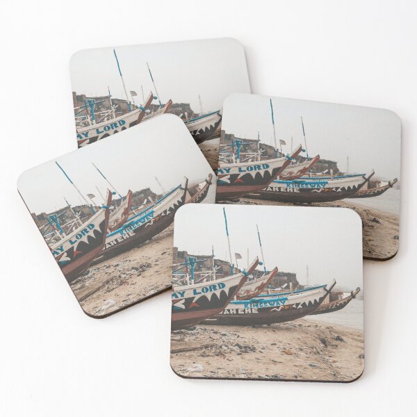 Item preview, Wooden boats in the harbour of Jamestown in Accra, Ghana designed and sold by michieldros.