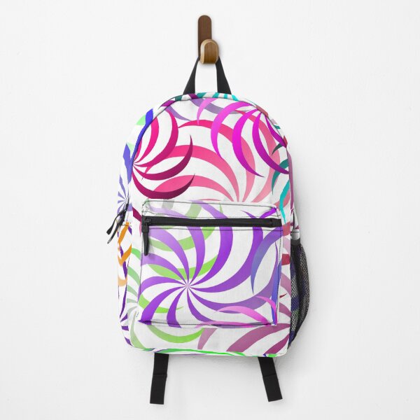 Item preview, Abstract pattern colorful crescent moonflower designed and sold by Patricia Piotrak.