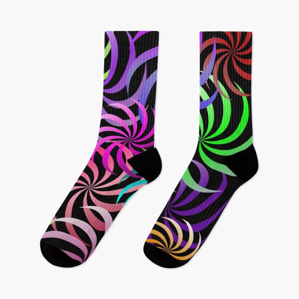 Item preview, Abstract pattern colorful crescent moonflower designed and sold by Patricia Piotrak.