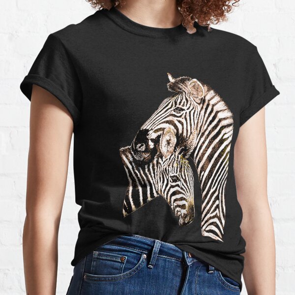 Zebra mother and baby zebra Classic T-Shirt