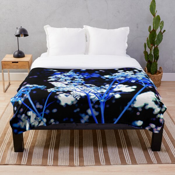 Item preview, Pattern flowers black blue white designed and sold by Patricia Piotrak.