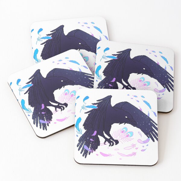 Item preview, Transgender Pride Galaxy Raven (requested) designed and sold by OceanicScribble.
