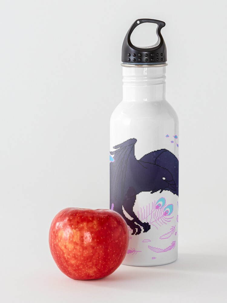 Alternate view of Transgender Pride Galaxy Raven (requested) Water Bottle
