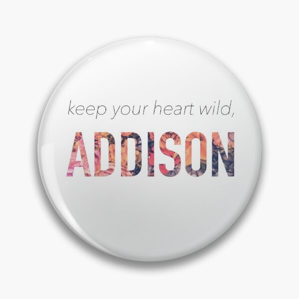 Item preview, Addison, keep your heart wild designed and sold by Cátia Lima.