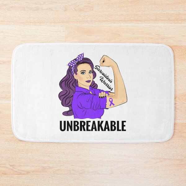 Item preview, Sarcoidosis Awareness Granulomas Warrior Unbreakable designed and sold by ZNOVANNA.