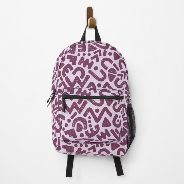 Item preview, Abstract 80s inspired pattern 06 plum/lavender designed and sold by MamSelle.