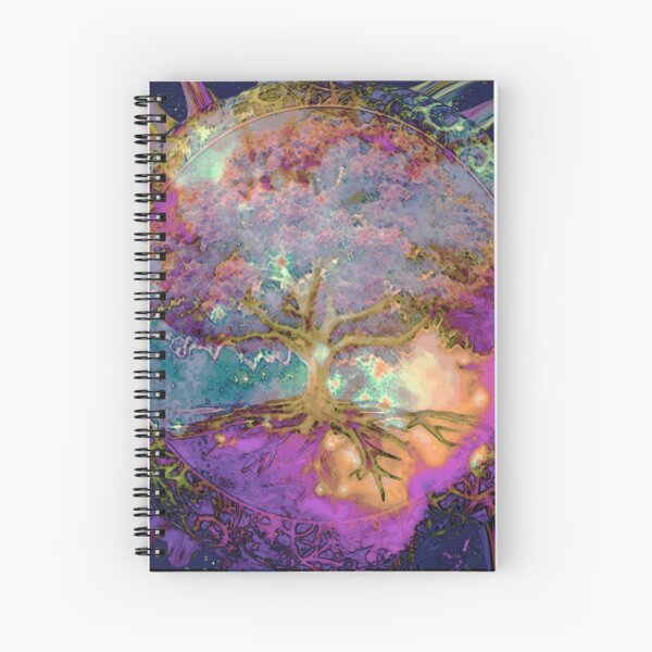 Tree of Life Constant Energy by Amelia Carrie Spiral Notebook