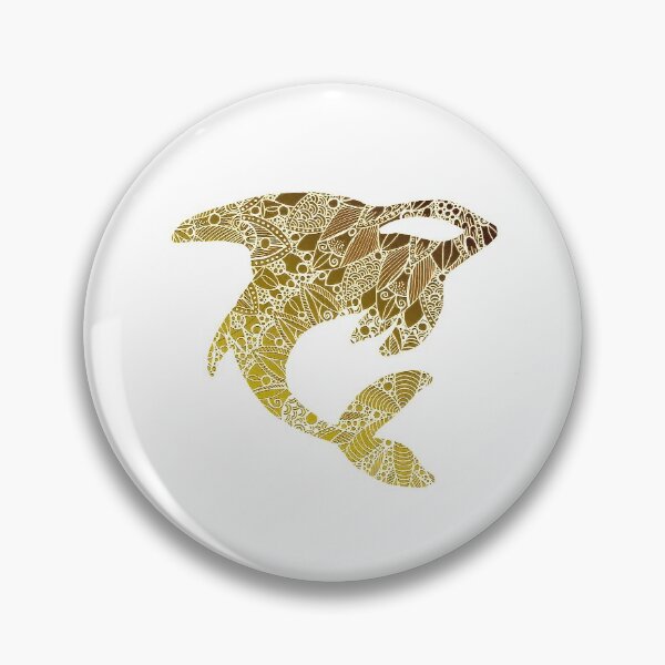 Item preview, Golden Mandala Orca Tattoo  designed and sold by Sebastian Grafmann.