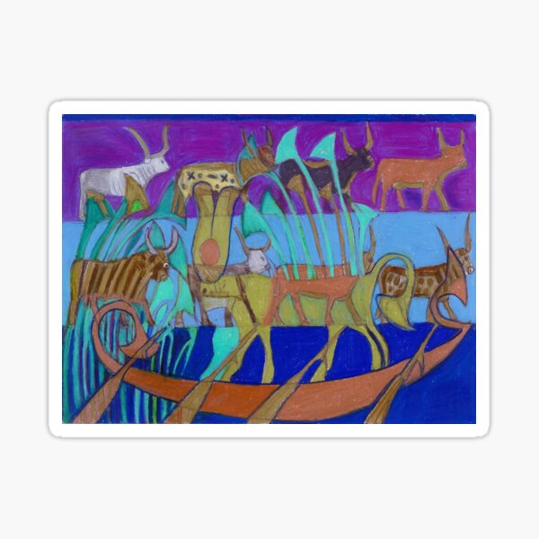 Eight Holy Cows Sticker