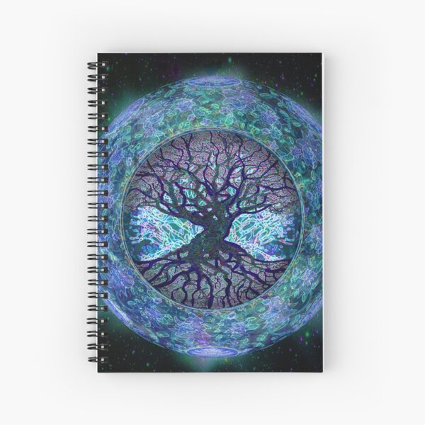 Planet Earth Circle of Life Spiral Notebook