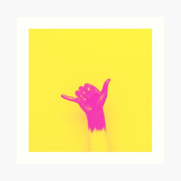 Shaka surf gesture Art Print