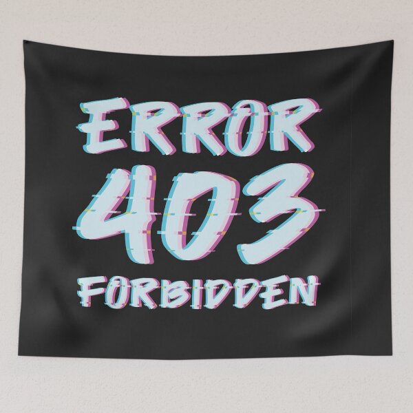 Item preview, Error 403 forbidden Glitch vintage effect designed and sold by MadabinaDesign.