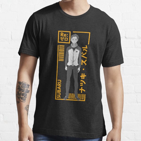Subaru Natsuki - Re: Zero - Typographie 1 T-shirt essentiel