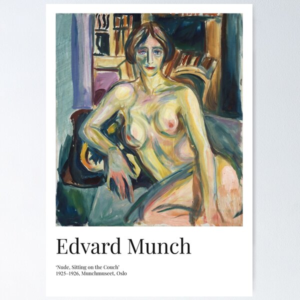 Item preview, Edvard Munch - Exhibition Art Poster - Nude, Sitting on the Couch - Munchmuseet designed and sold by Francisco Couto.