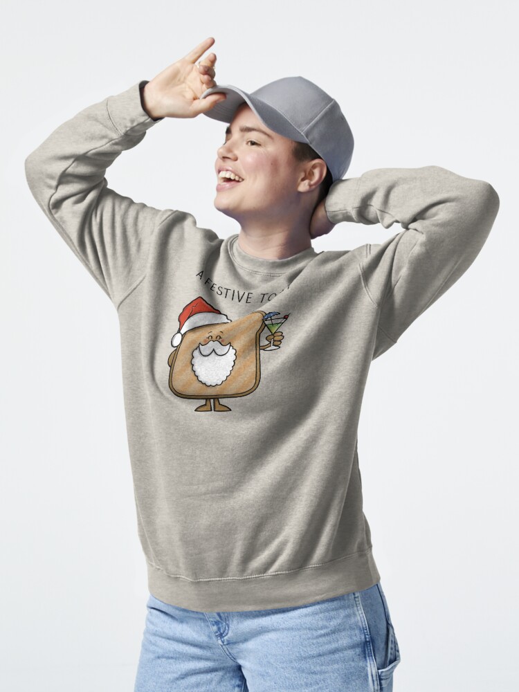 Thumbnail 5 of 7, Pullover Sweatshirt, Festive Toast designed and sold by carlbatterbee.