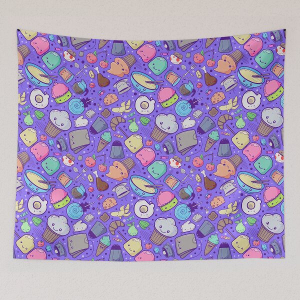 Item preview, Kawaii Adorable Food Pattern designed and sold by Jarrod Vandenberg.