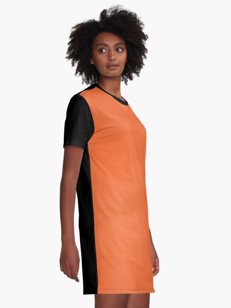 orange colour dress