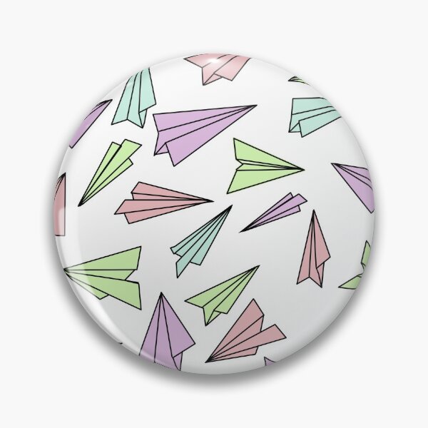 Item preview, Pastel colors doodle of paper planes pattern designed and sold by msro1.