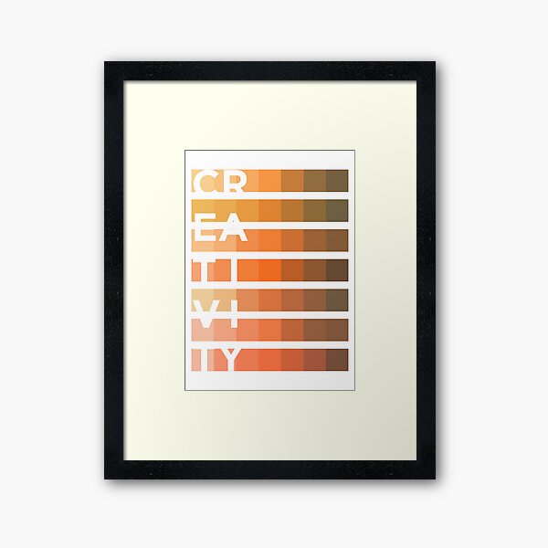 ORANGE > CREATIVITY Framed Art Print
