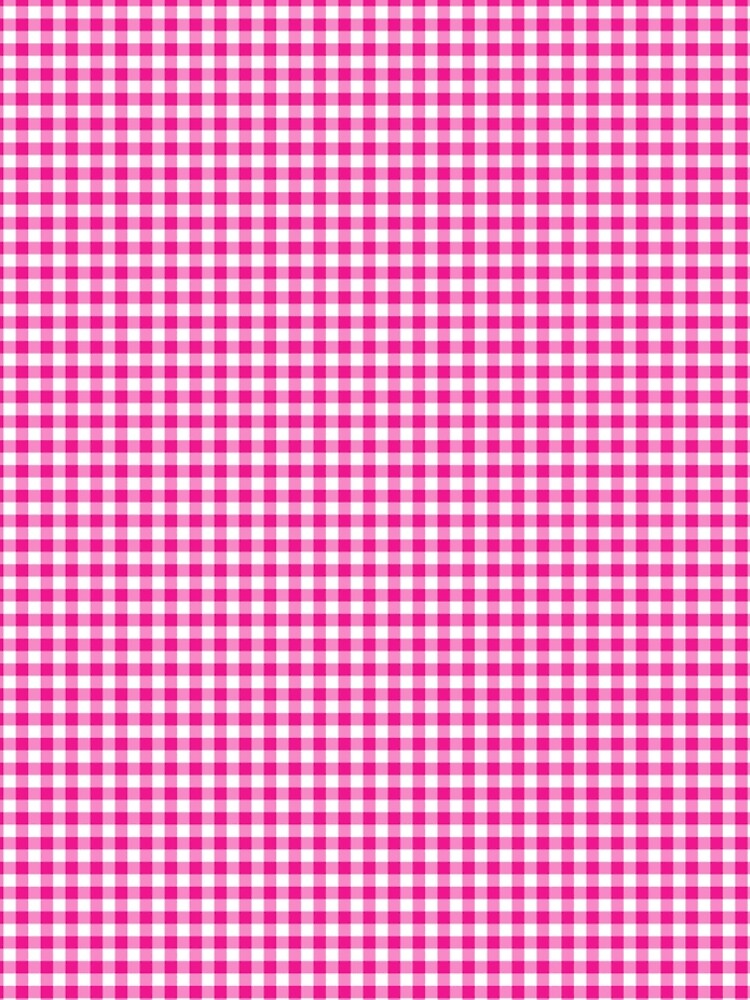 Fuchsia White Gingham Check by junkydotcom