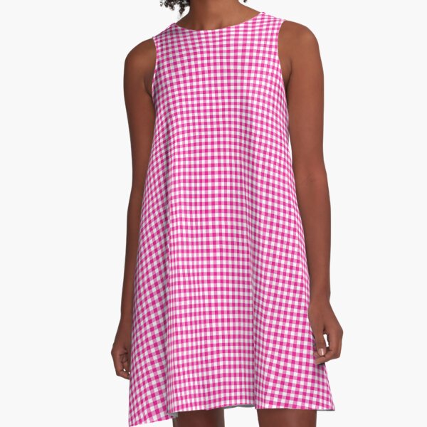 Item preview, Fuchsia White Gingham Check designed and sold by junkydotcom.