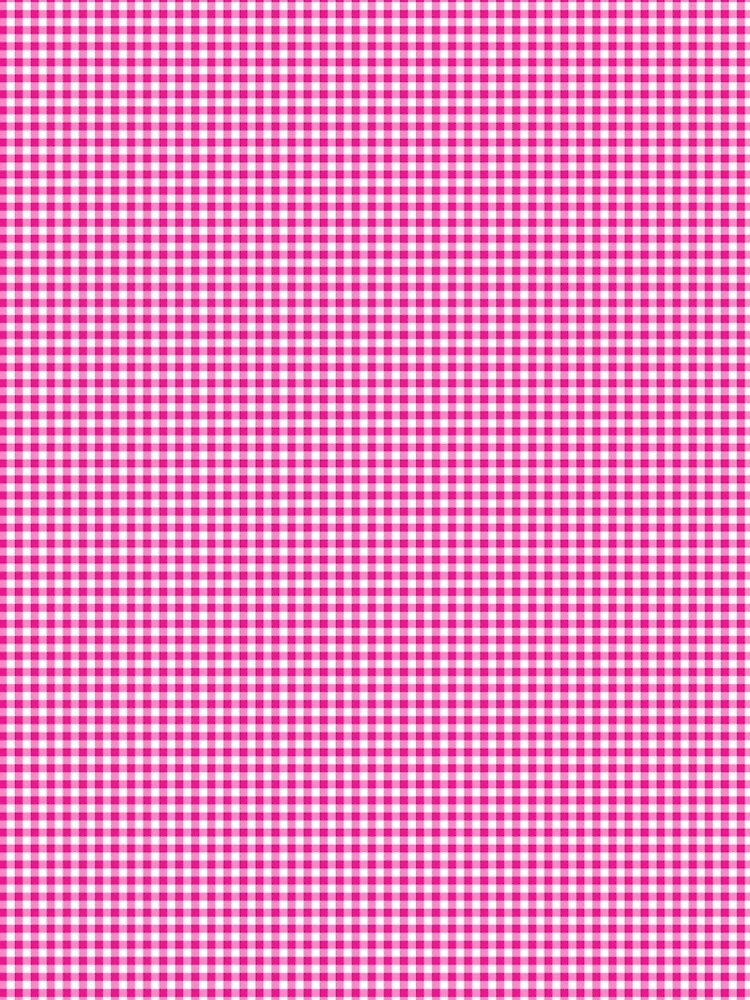 Fuchsia White Gingham Check