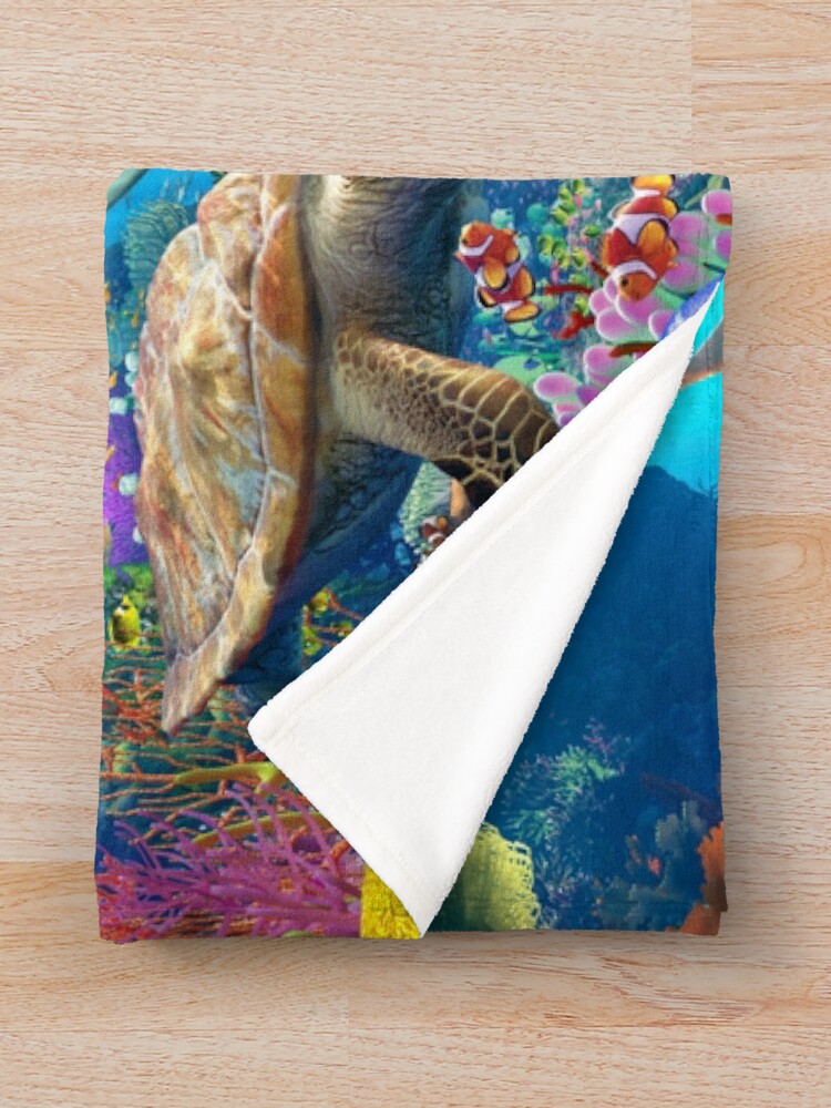 Imagen 3 de 6, Manta con la obra Zona de juegos de delfines, diseñada y vendida por DavidPenfound.