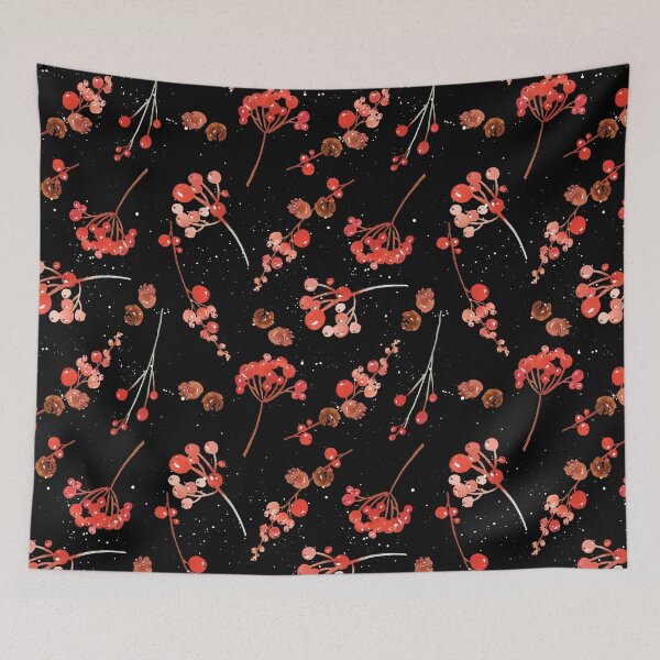 Item preview, Red Watercolor Christmas Berries designed and sold by junkydotcom.