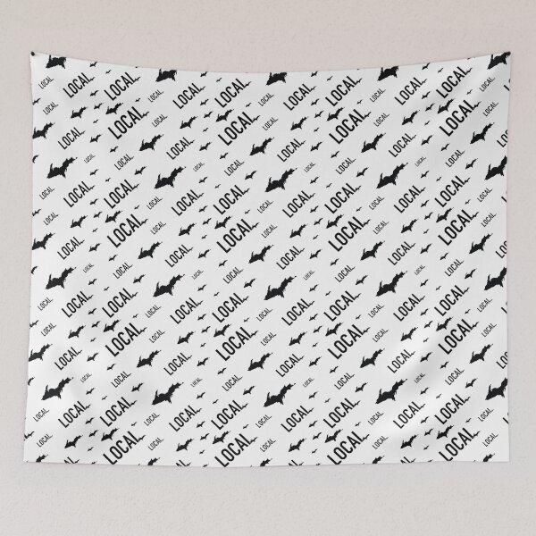 Item preview, Local Upper Peninsula Black and White Pattern designed and sold by Jarrod Vandenberg.