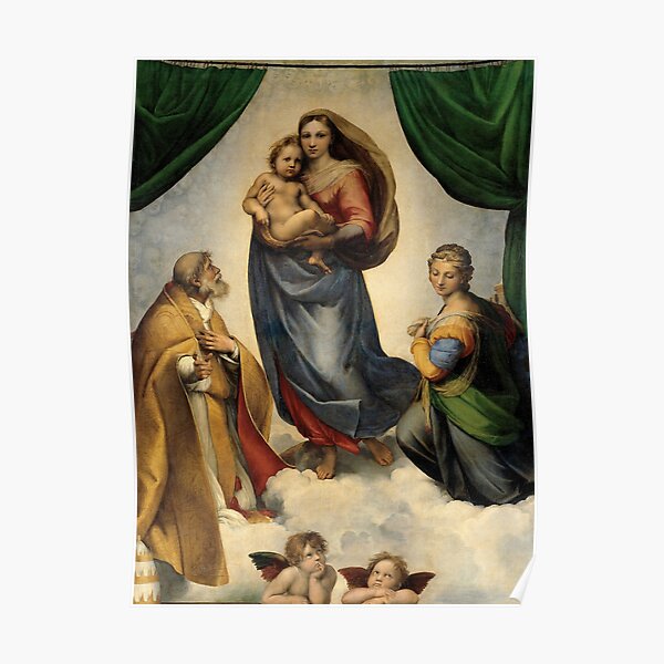 Madonna Sistine (Large) Poster