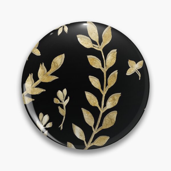 Item preview, Gold Leaves Pattern #1 #drawing #decor #art designed and sold by Anita's & Bella's Art.
