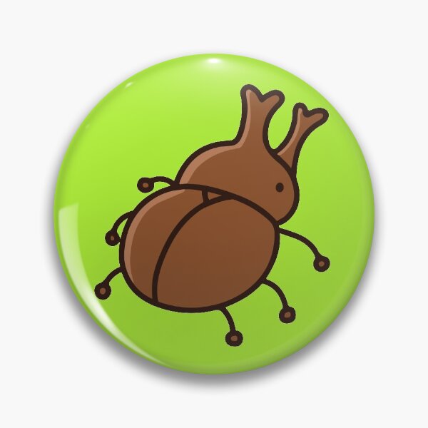 Item preview, Cute Brown Beetle with horns designed and sold by You Store.