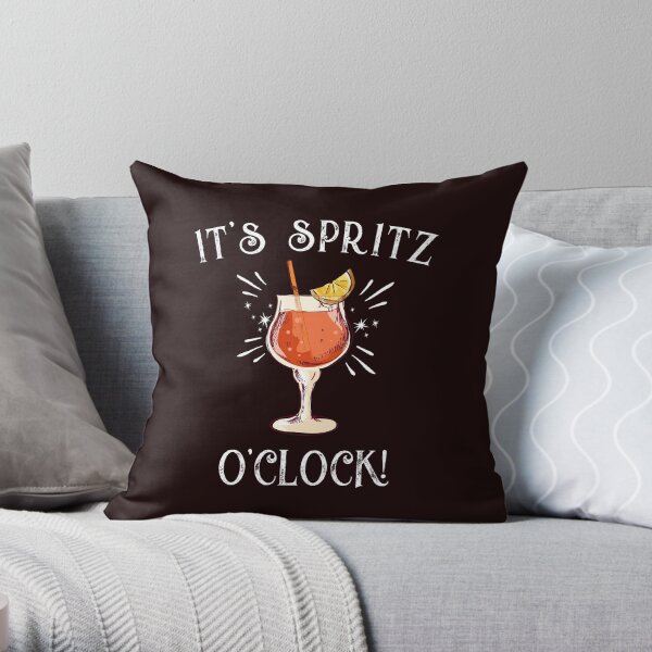 Amalfi Coast Italy "It's Spritz O'clock Limited Edition T-shirt Throw Pillow