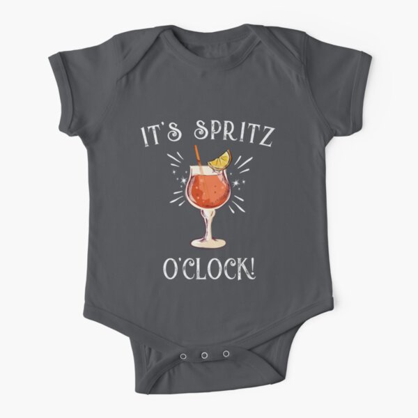 Amalfi Coast Italy "It's Spritz O'clock Limited Edition T-shirt Short Sleeve Baby One-Piece