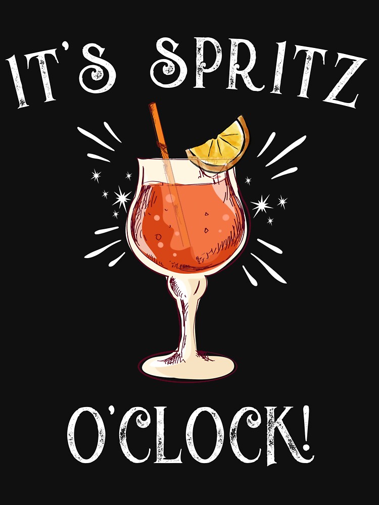 Disover Italian Aperitivo - "It's Spritz O'clock" Aperol Spritz Design | Active T-Shirt 