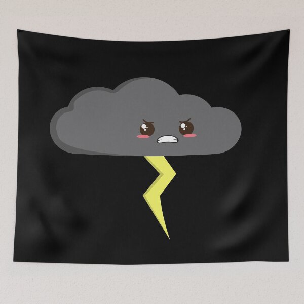 Item preview, Cute Kawaii Thunder Cloud designed and sold by miller8888.