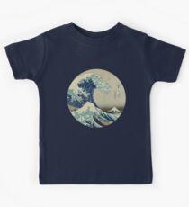 Große Welle vor Kanagawa-Kreis Kinder T-Shirt