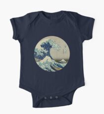 Great Wave off Kanagawa circle One Piece - Short Sleeve